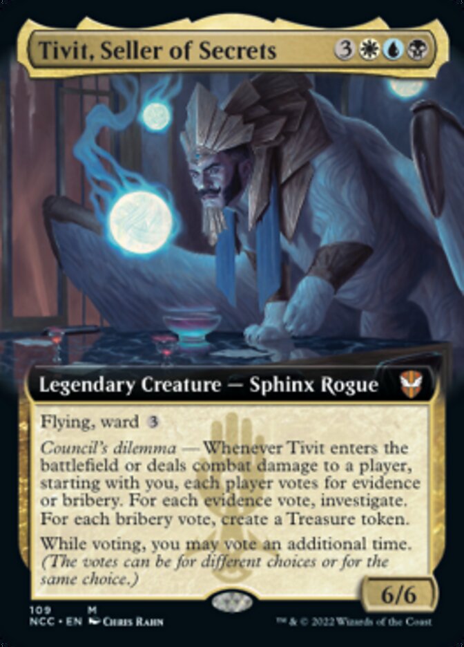 Tivit, Seller of Secrets (Extended Art) [Streets of New Capenna Commander] | Good Games Adelaide SA