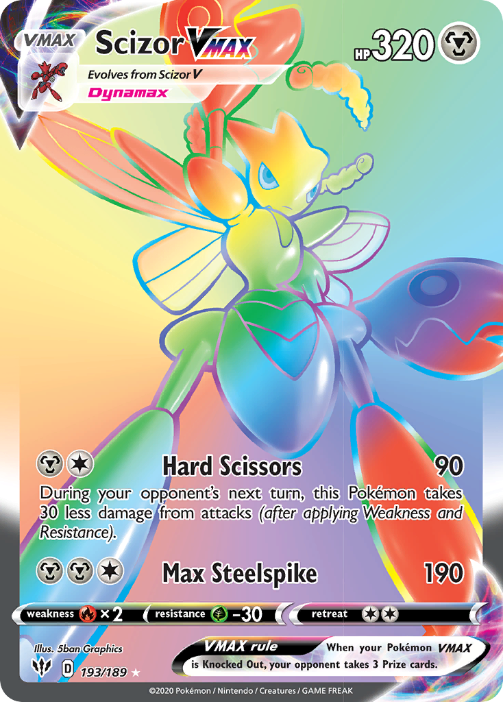 Scizor VMAX (193/189) [Sword & Shield: Darkness Ablaze] | Good Games Adelaide SA