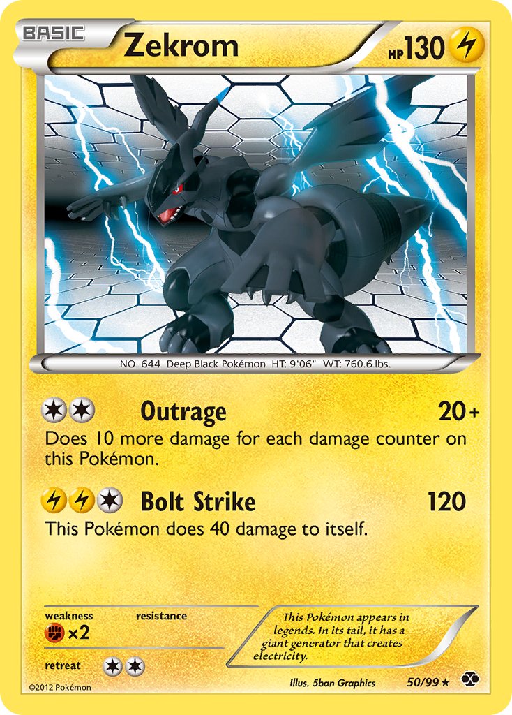 Zekrom (50/99) (Theme Deck Exclusive) [Black & White: Next Destinies] | Good Games Adelaide SA