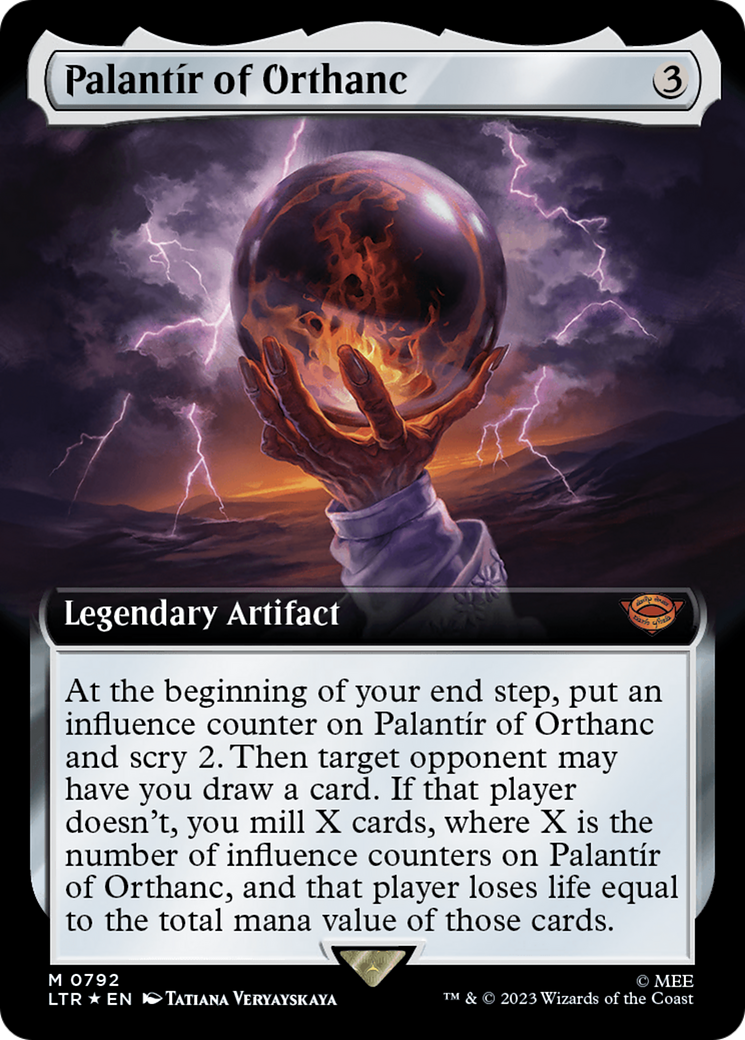 Palantir of Orthanc (Extended Art) (Surge Foil) [The Lord of the Rings: Tales of Middle-Earth] | Good Games Adelaide SA