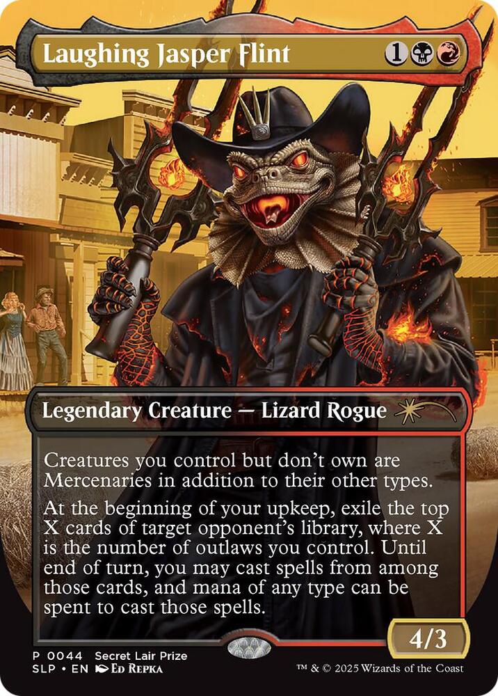Laughing Jasper Flint 44 (Secret Lair Showdown)  - Borderless Foil | Good Games Adelaide SA