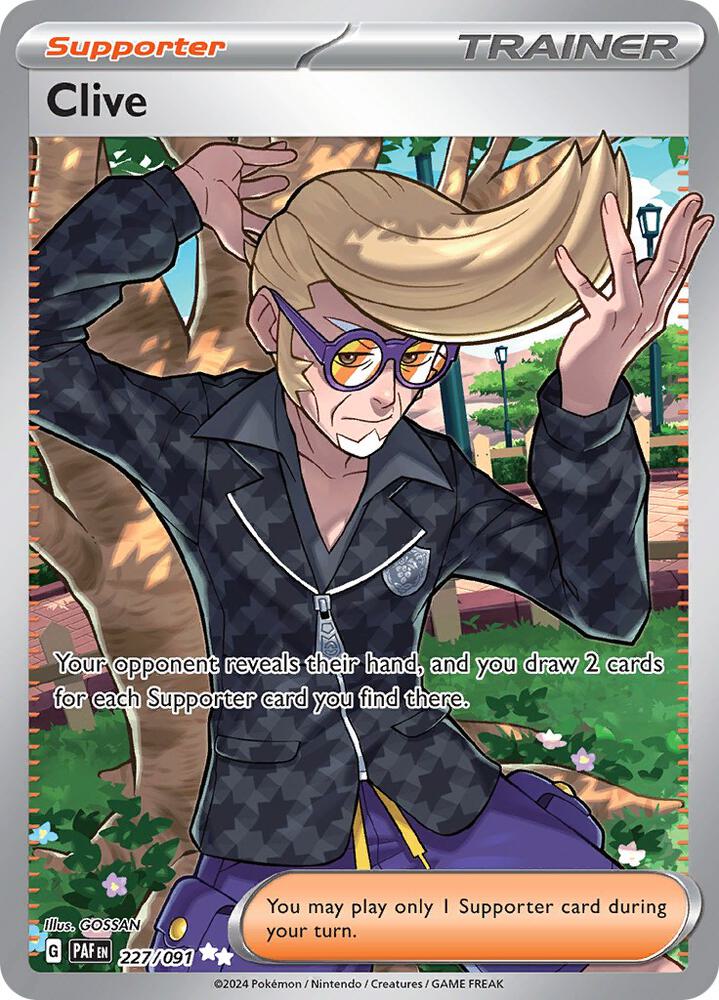 Clive 227/091 (SV: Paldean Fates)  - Holofoil | Good Games Adelaide SA