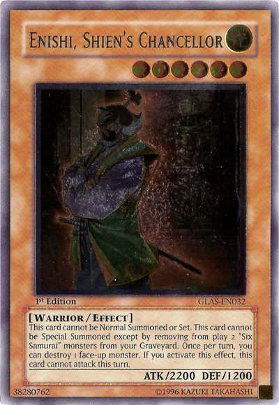 Enishi, Shien's Chancellor [GLAS-EN032] Ultimate Rare | Good Games Adelaide SA