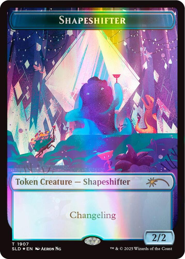 Shapeshifter Token 1907 Double Rainbow Foil 1907 (Secret Lair Drop Series)  - Foil | Good Games Adelaide SA