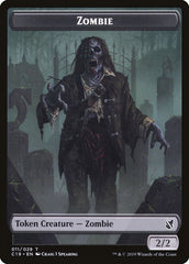Zombie (010) // Zombie (011) Double-sided Token [Commander 2019 Tokens] | Good Games Adelaide SA