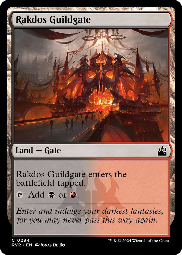 Rakdos Guildgate 284 (Ravnica Remastered)  | Good Games Adelaide SA