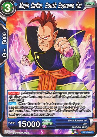 Majin Defier, South Supreme Kai [BT3-040] | Good Games Adelaide SA