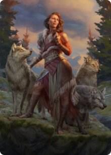 Arlinn the Packs Hope Art Card 01 81 1 (Art Series: Innistrad: Midnight Hunt)  | Good Games Adelaide SA