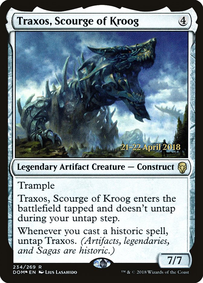 Traxos, Scourge of Kroog [Dominaria Promos] | Good Games Adelaide SA