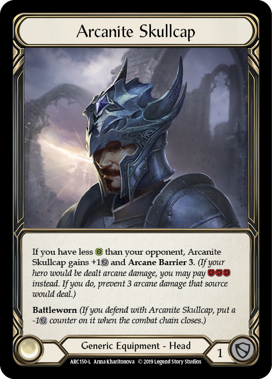 Arcanite Skullcap [ARC150-L] 1st Edition Cold Foil | Good Games Adelaide SA