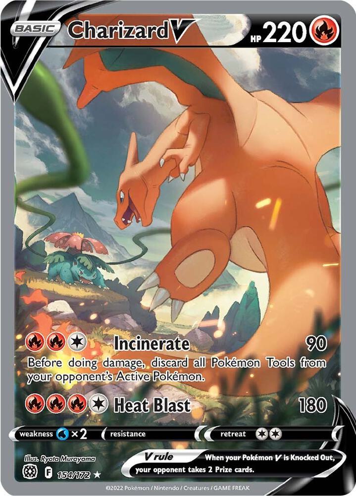 Charizard V Alternate Full Art 154/172 (SWSH09: Brilliant Stars)  - Holofoil | Good Games Adelaide SA