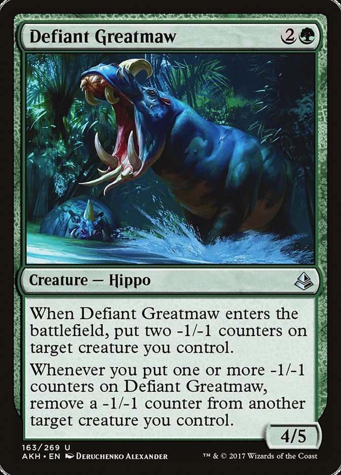 Defiant Greatmaw 163 (Amonkhet)  - Foil | Good Games Adelaide SA