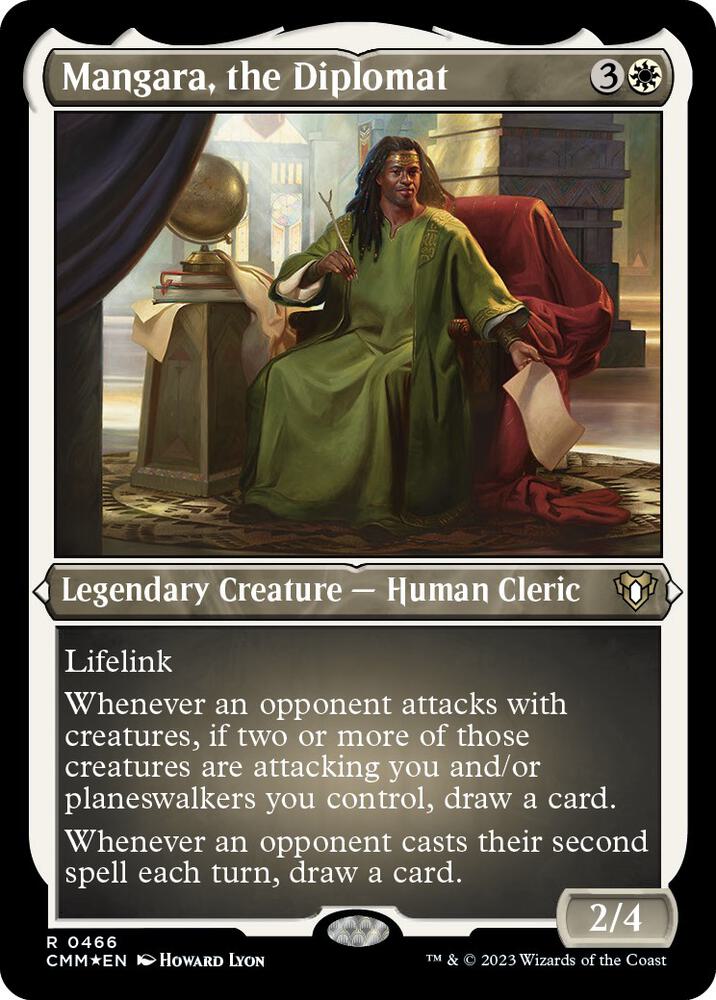 Mangara, the Diplomat 466 (Commander Masters)  - Etched Foil | Good Games Adelaide SA