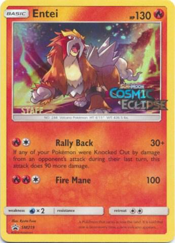 Entei Prerelease Staff SM219 (SM Promos)  - Holofoil | Good Games Adelaide SA
