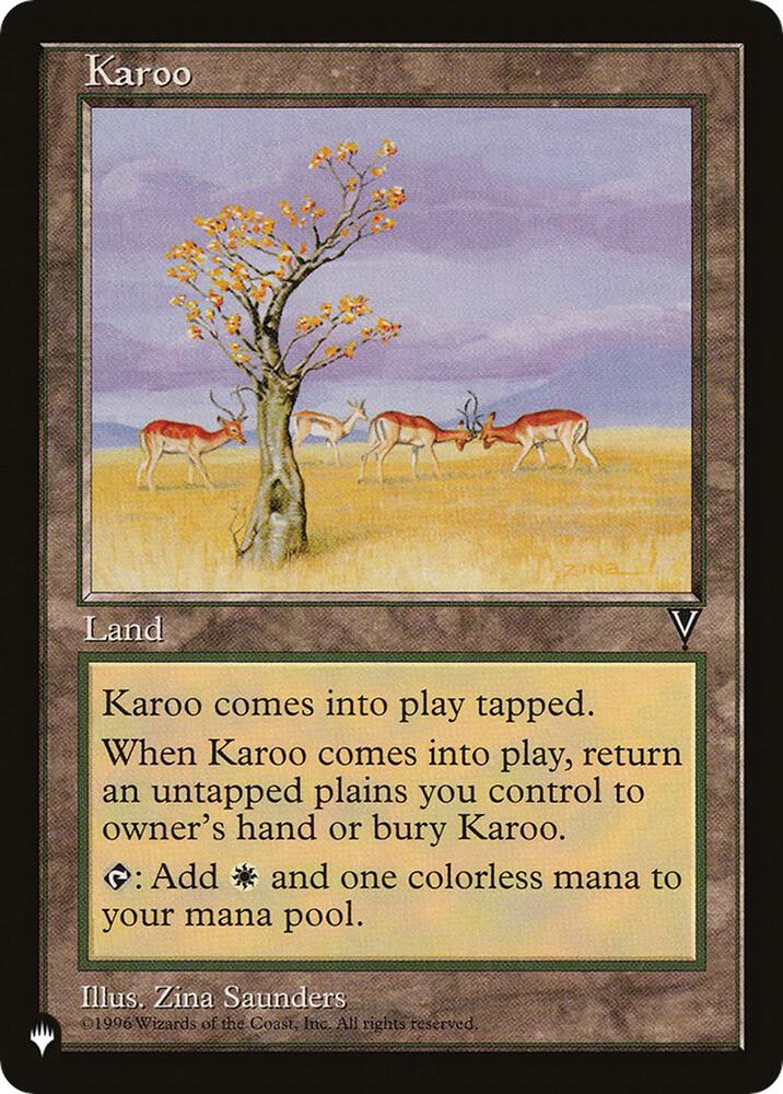 Karoo VIS  (The List Reprints)  | Good Games Adelaide SA