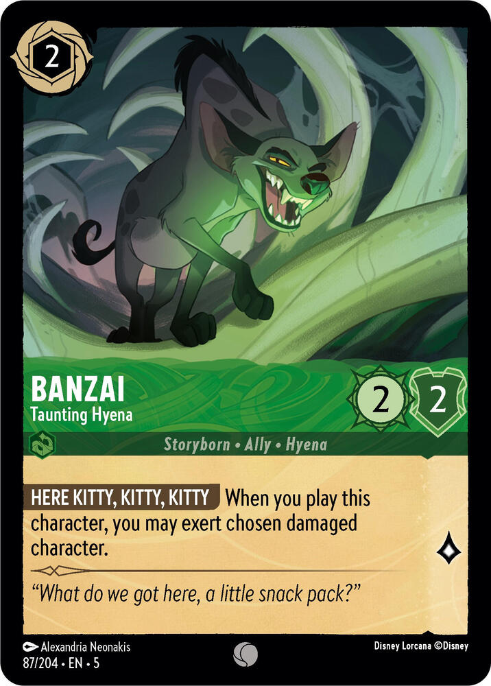 Banzai Taunting Hyena 87/204 (Shimmering Skies)  | Good Games Adelaide SA