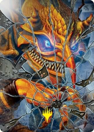 Reflection of Kiki Jiki Art Card Gold Stamped Signature 64 (Art Series: Kamigawa: Neon Dynasty)  | Good Games Adelaide SA