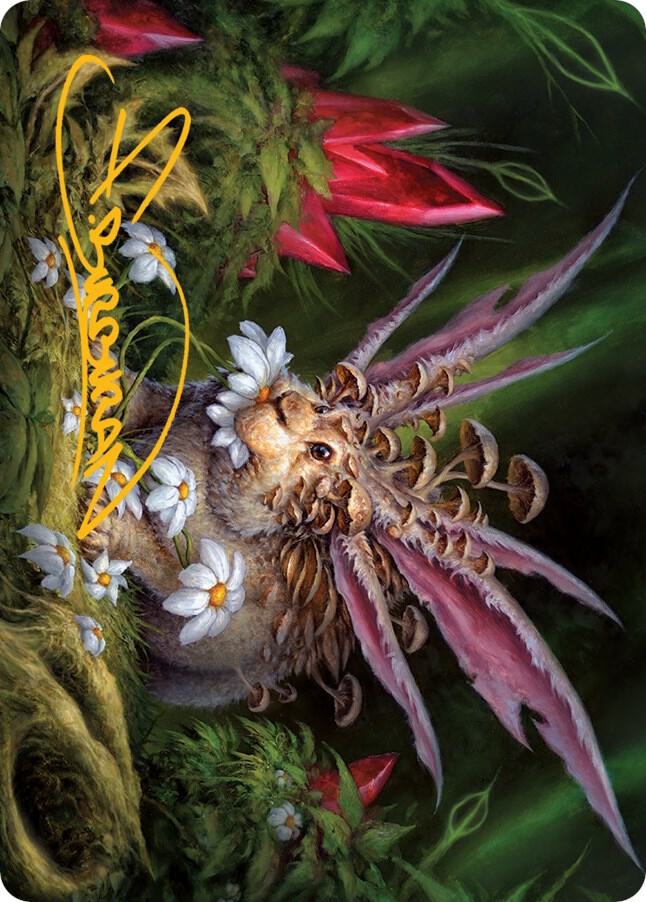 Placid Rottentail Art Card Gold Stamped Signature 39 (Art Series: March of the Machine)  | Good Games Adelaide SA