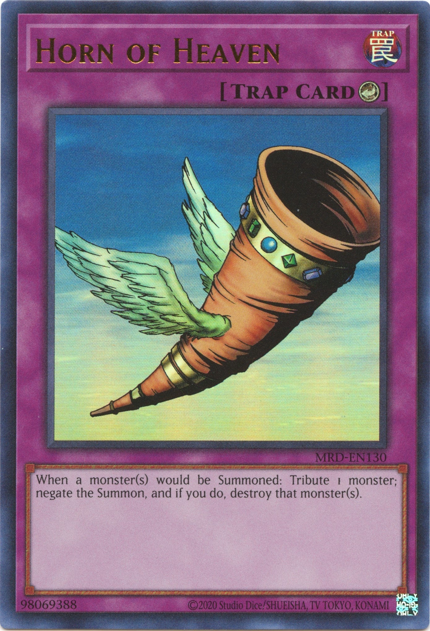 Horn of Heaven (25th Anniversary) [MRD-EN130] Ultra Rare | Good Games Adelaide SA