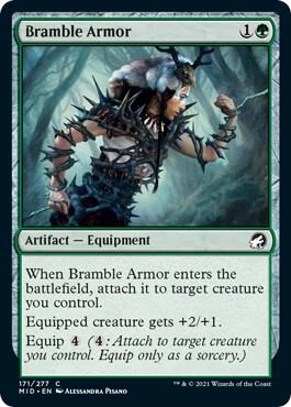 Bramble Armor 171 (Innistrad: Midnight Hunt)  - Foil | Good Games Adelaide SA