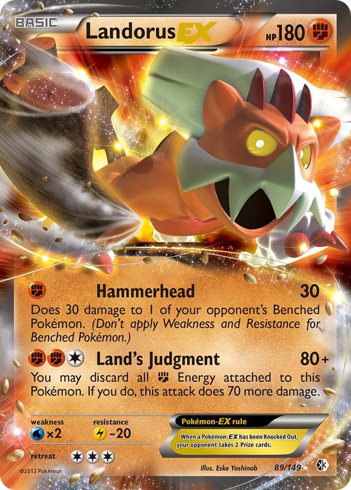 Landorus EX 89/149 (Boundaries Crossed)  - Holofoil | Good Games Adelaide SA