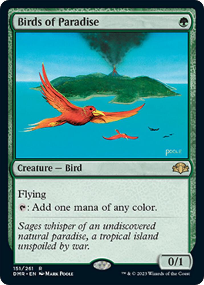 Birds of Paradise 151 (Dominaria Remastered)  - Foil | Good Games Adelaide SA