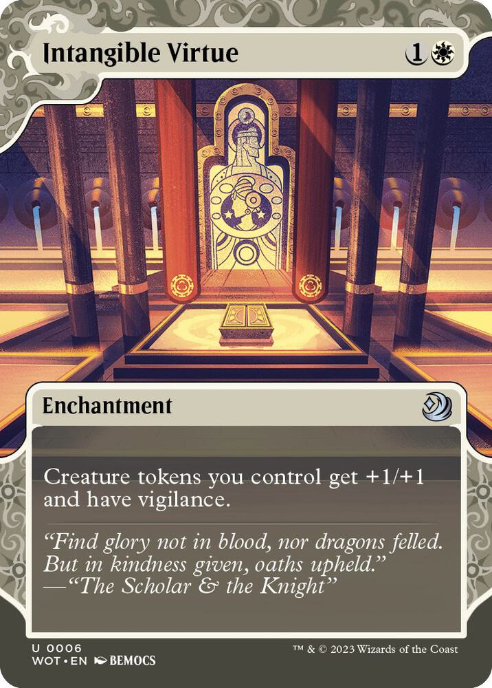 Intangible Virtue 6 (Wilds of Eldraine: Enchanting Tales)  - Showcase | Good Games Adelaide SA