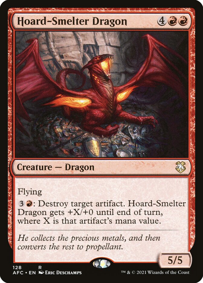 Hoard-Smelter Dragon 128 (Commander: Adventures in the Forgotten Realms)  | Good Games Adelaide SA