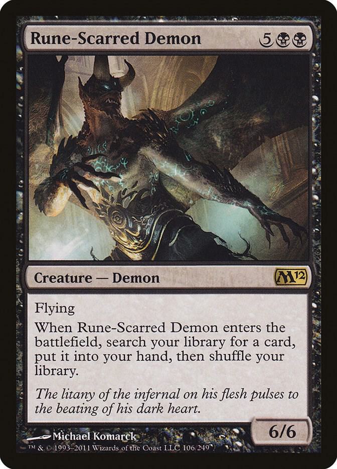Rune-Scarred Demon 106 (Magic 2012 (M12))  | Good Games Adelaide SA