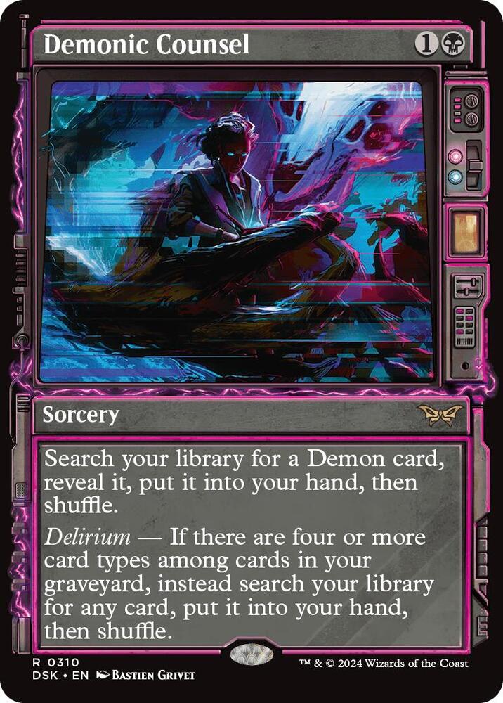 Demonic Counsel 310 (Duskmourn: House of Horror)  - Foil | Good Games Adelaide SA