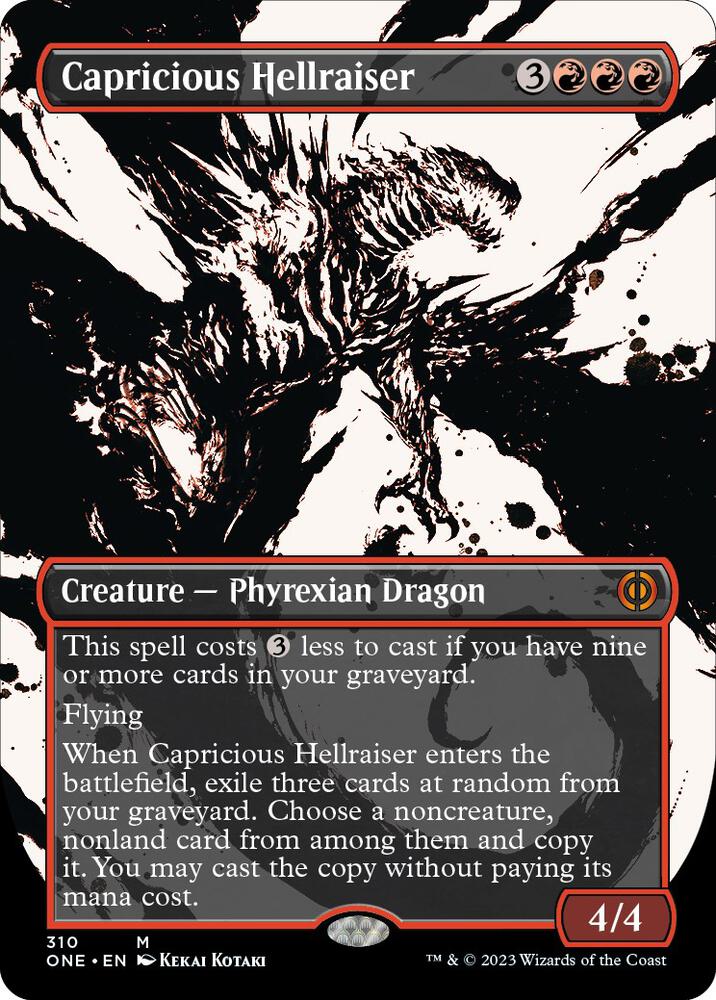 Capricious Hellraiser 310/271 (Phyrexia: All Will Be One)  - Borderless | Good Games Adelaide SA