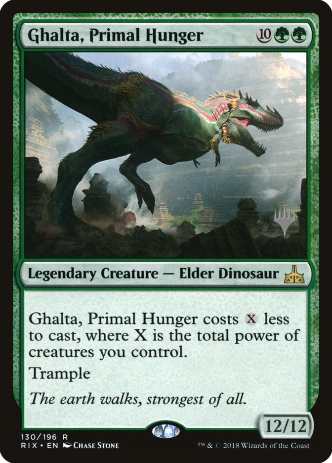 Ghalta, Primal Hunger [Rivals of Ixalan Promos] | Good Games Adelaide SA
