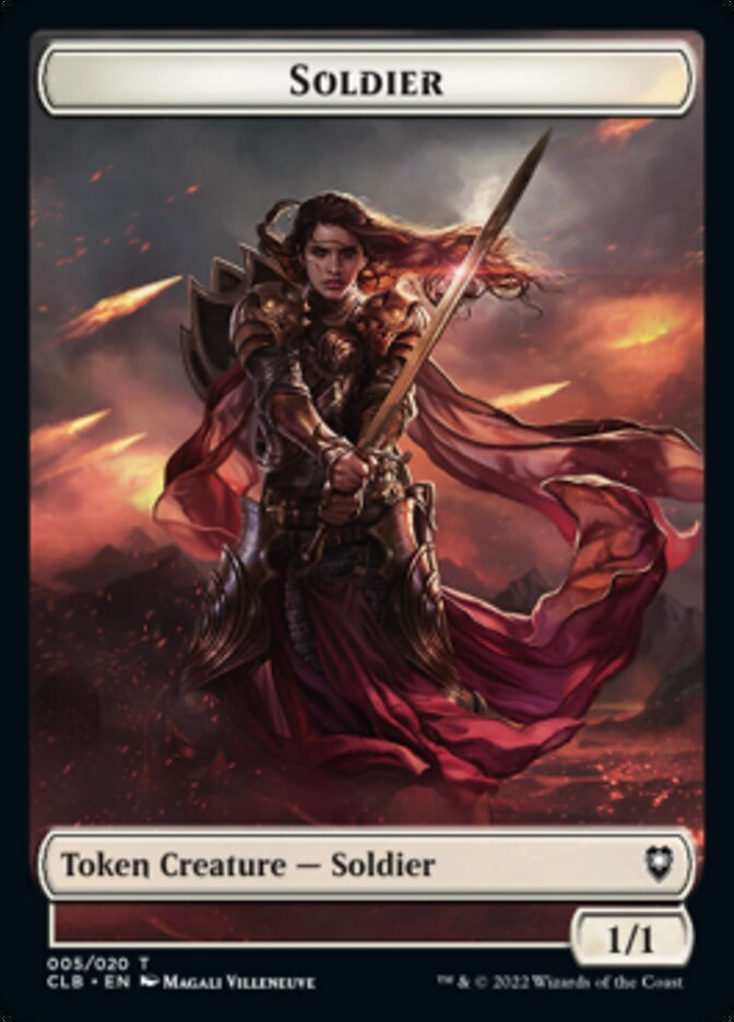 Soldier Token [Commander Legends: Battle for Baldur's Gate Tokens] | Good Games Adelaide SA