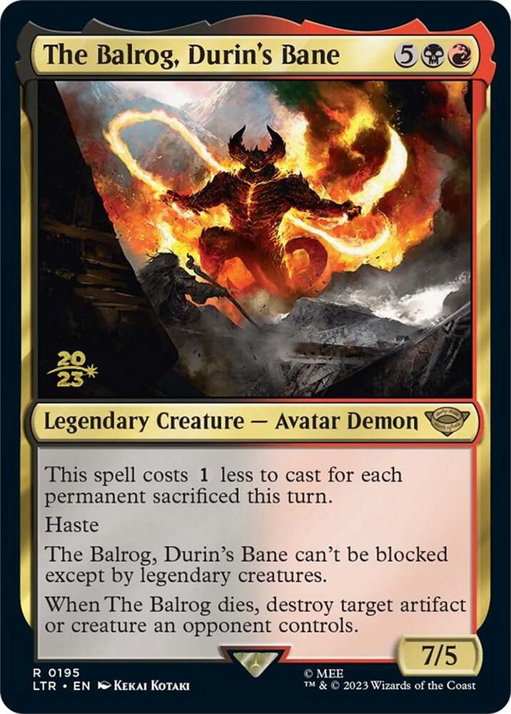 The Balrog Durins Bane 195 (Prerelease Cards)  - Foil | Good Games Adelaide SA