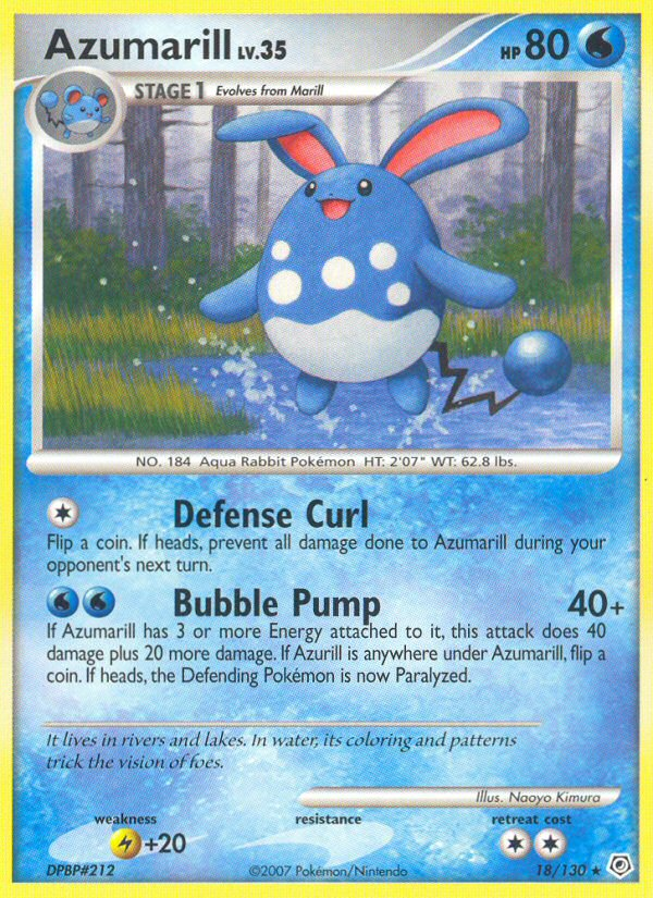 Azumarill (18/130) [Diamond & Pearl: Base Set] | Good Games Adelaide SA