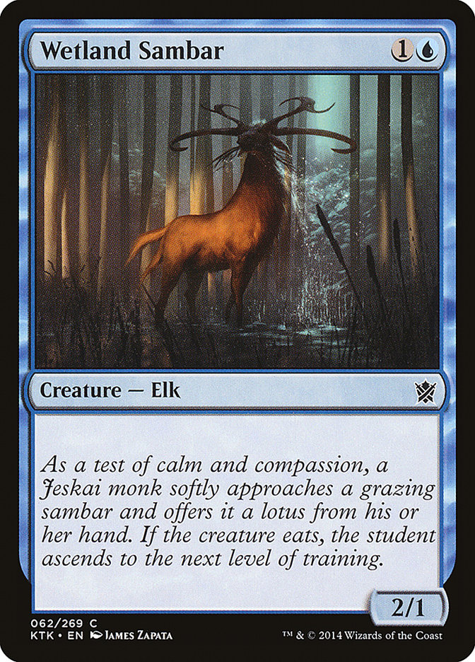 Wetland Sambar 62 (Khans of Tarkir)  - Foil | Good Games Adelaide SA