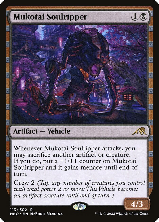 Mukotai Soulripper 113 (Kamigawa: Neon Dynasty)  - Foil | Good Games Adelaide SA
