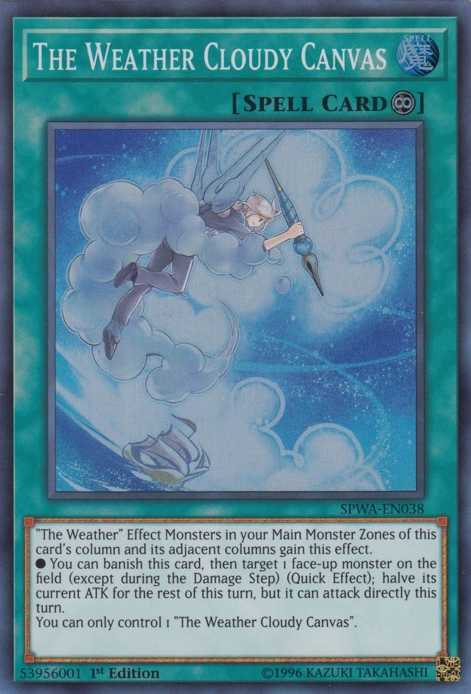 The Weather Cloudy Canvas [SPWA-EN038] Super Rare | Good Games Adelaide SA