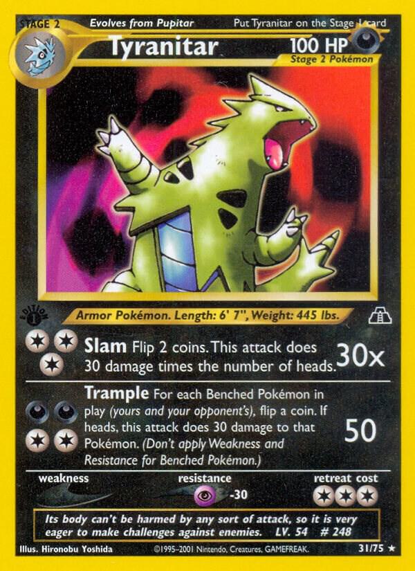 Tyranitar  31/75 (Neo Discovery)  - 1st Edition | Good Games Adelaide SA