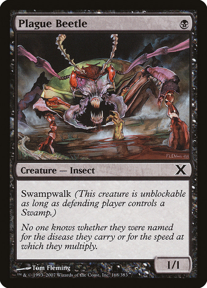Plague Beetle 168 (10th Edition)  - Foil | Good Games Adelaide SA
