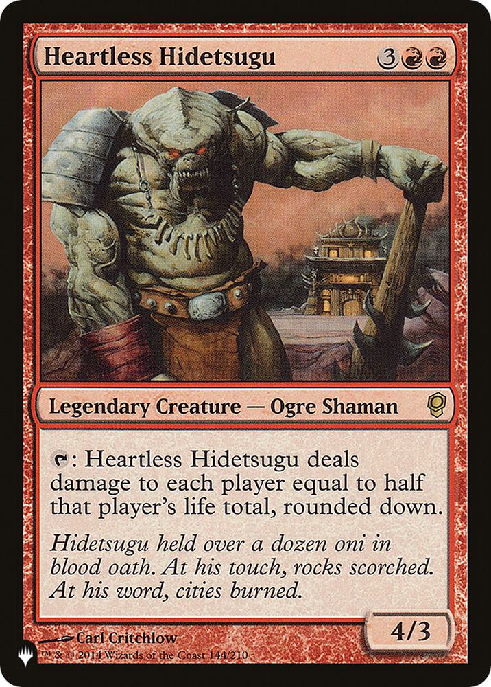 Heartless Hidetsugu 144/210 (The List Reprints)  | Good Games Adelaide SA