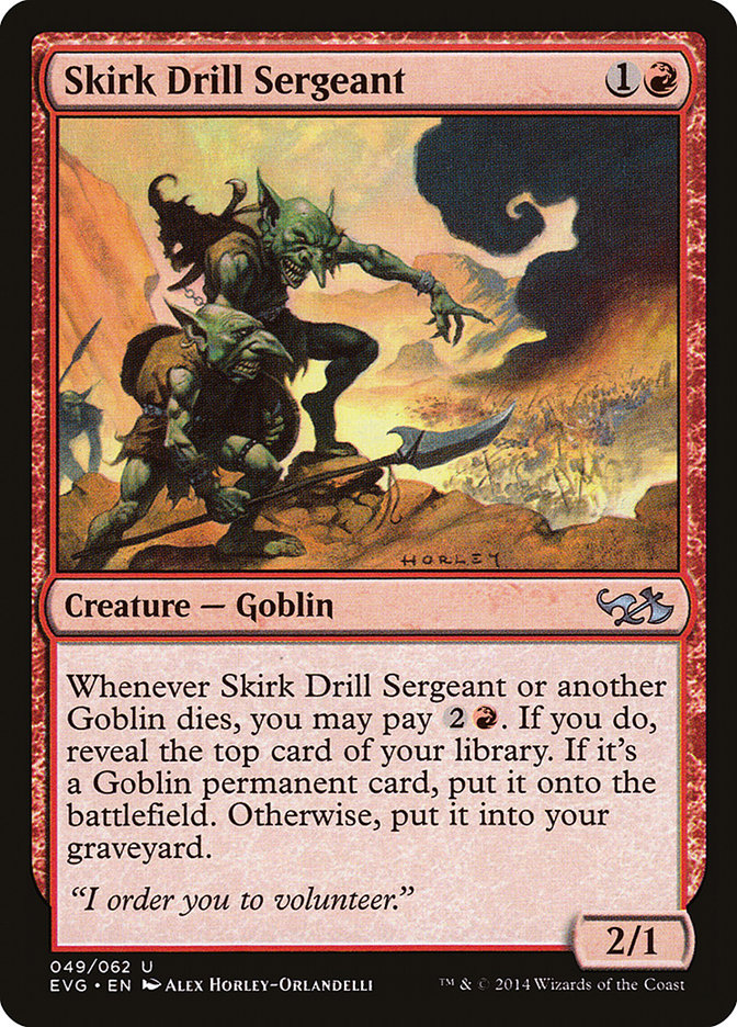 Skirk Drill Sergeant (Elves vs. Goblins) [Duel Decks Anthology] | Good Games Adelaide SA