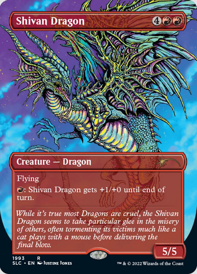Shivan Dragon (Borderless) [Secret Lair 30th Anniversary Countdown Kit] | Good Games Adelaide SA