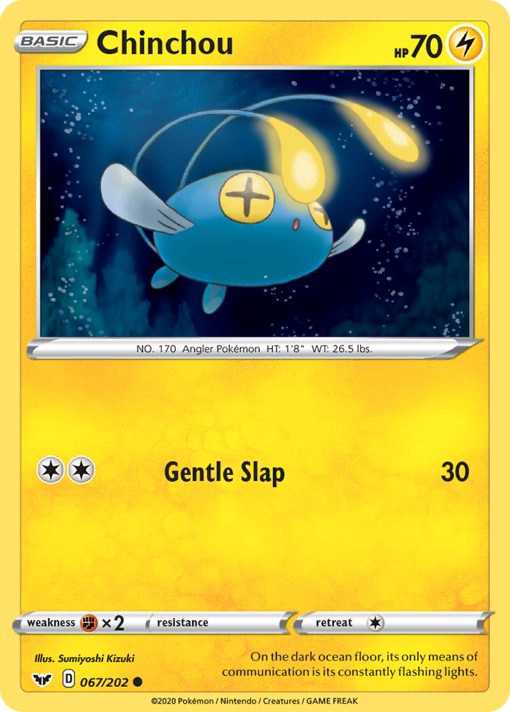 Chinchou (067/202) [Sword & Shield: Base Set] | Good Games Adelaide SA