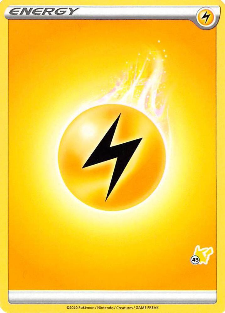 Lightning Energy 43 Pikachu Stamped  (Battle Academy 2022)  | Good Games Adelaide SA