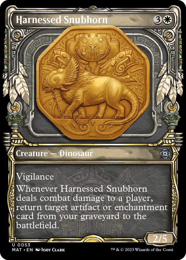 Harnessed Snubhorn 53 (March of the Machine: The Aftermath)  - Showcase Foil | Good Games Adelaide SA