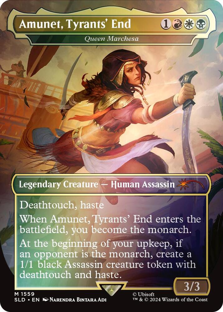 Amunet Tyrants End Queen Marchesa Rainbow Foil 1559 (Secret Lair Drop Series)  - Foil | Good Games Adelaide SA