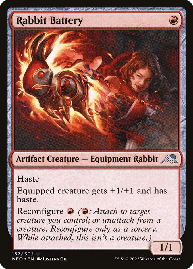 Rabbit Battery 157 (Kamigawa: Neon Dynasty)  - Foil | Good Games Adelaide SA