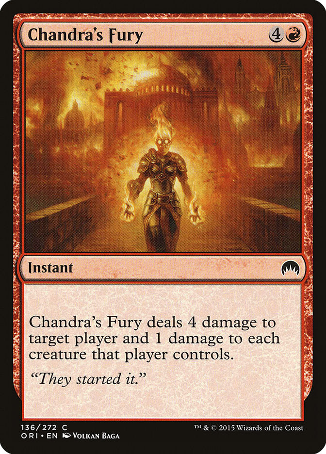 Chandra's Fury [Magic Origins] | Good Games Adelaide SA