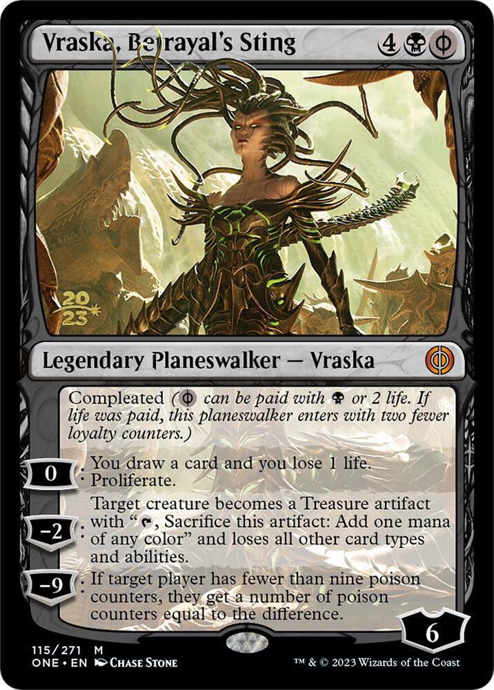 Vraska Betrayals Sting 115 (Prerelease Cards)  - Foil | Good Games Adelaide SA